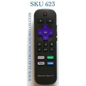 CONTROL REMOTO PARA TV HISENSE SMART TV / NUMERO DE PARTE / MODELOS 50R7E / 43H4040E / 32H4050E / 40H4040E / 55R6E / 70R6270F / 60R6E / 65R6E